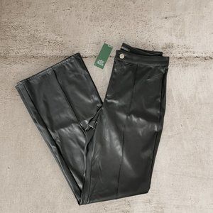 Wild Fable Faux Leather Flare Pants - medium